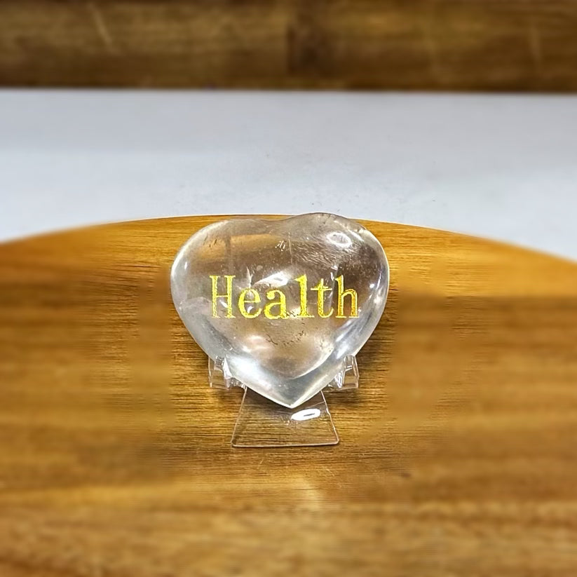 Clear Quartz Health Heart