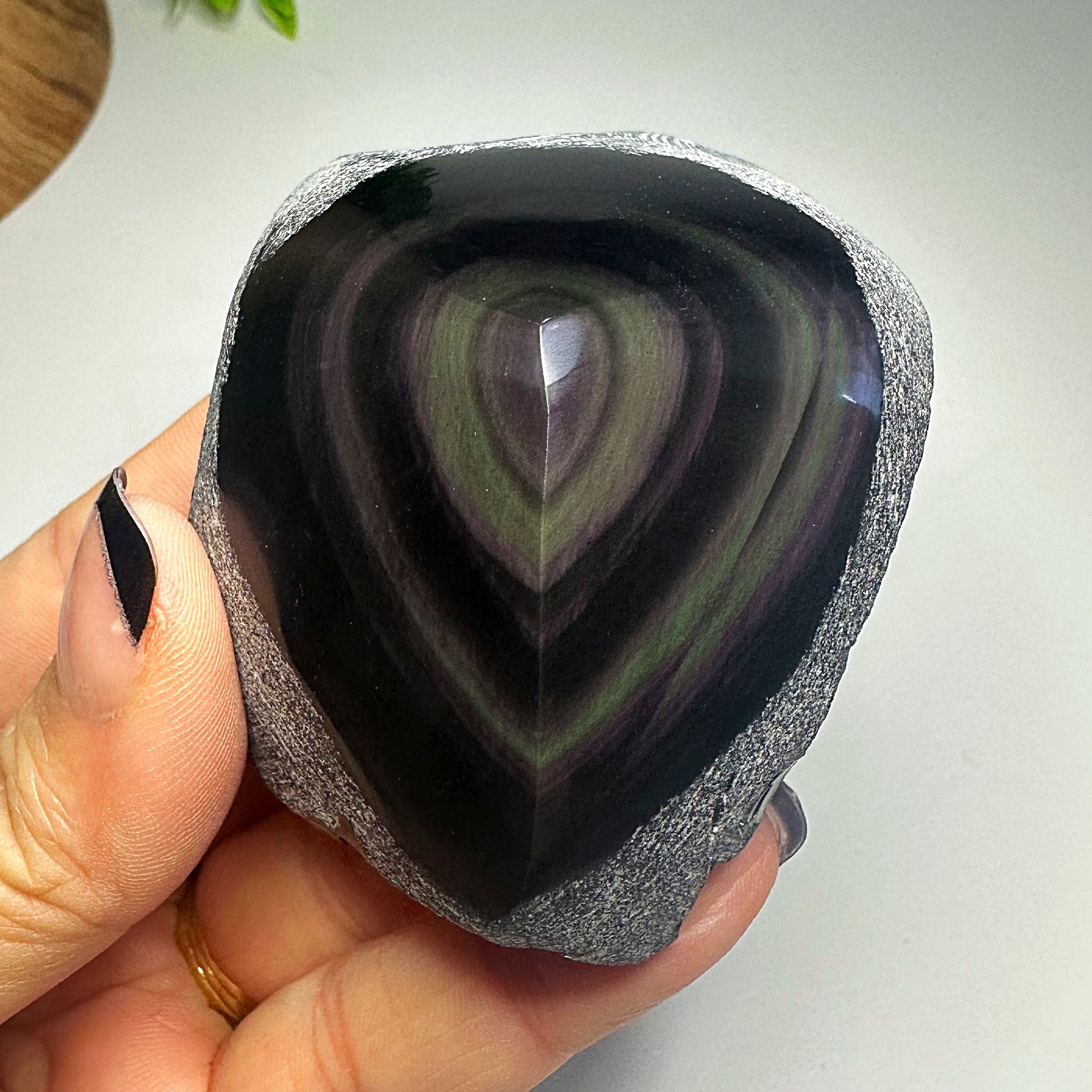 Raw Edge Rainbow Obsidian FreeForm