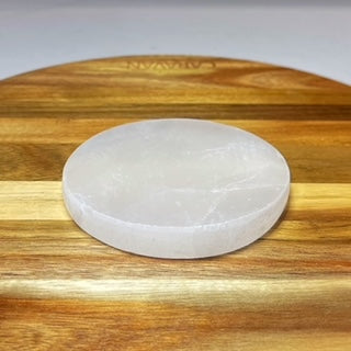 Selenite Round Slab