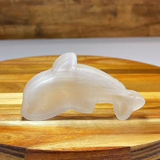 Selenite Dolphin Bowl