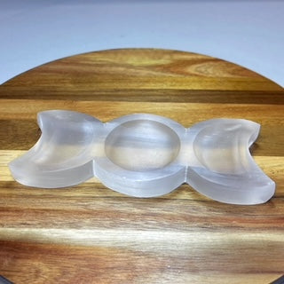 Selenite Moon Bowl