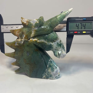 Moss Agate Unicorn