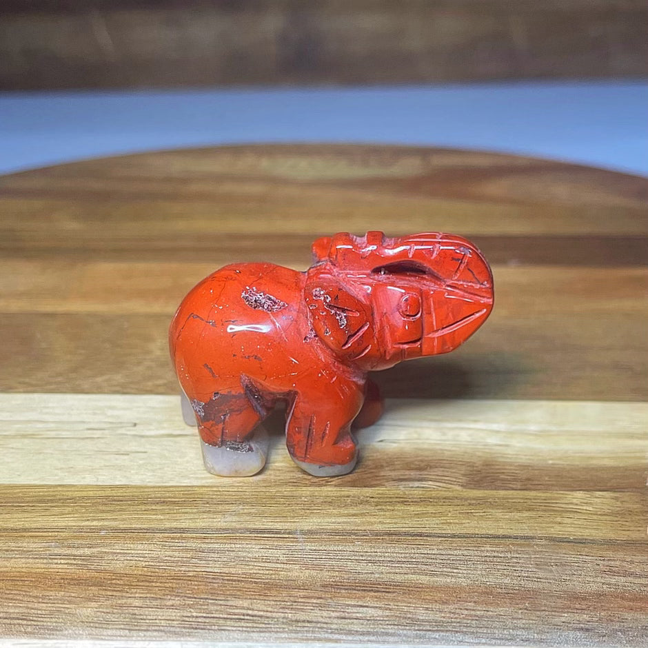 Red Jasper Elephant