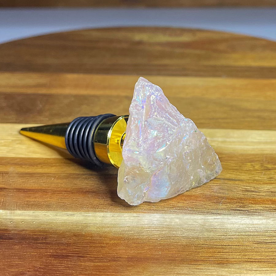 Angel Aura Quartz Wine Bottle Stopper