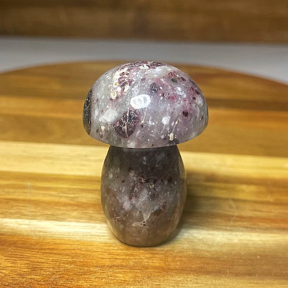 Pink Tourmaline Mushroom