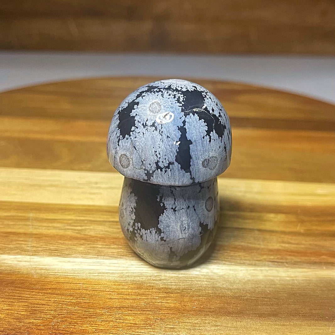 Snowflake Obsidian Mushroom