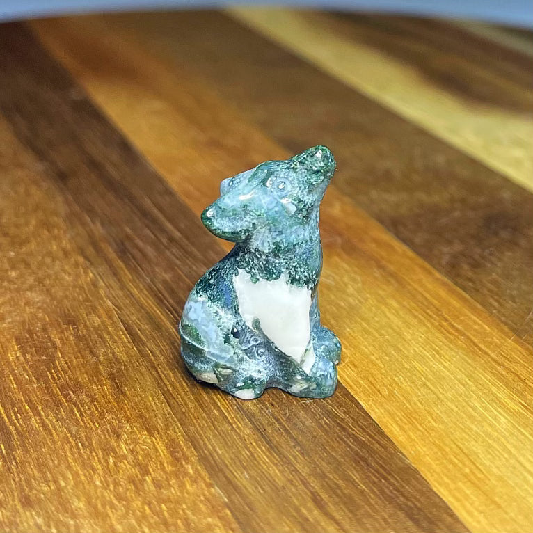 Moss Agate Wolf Dog