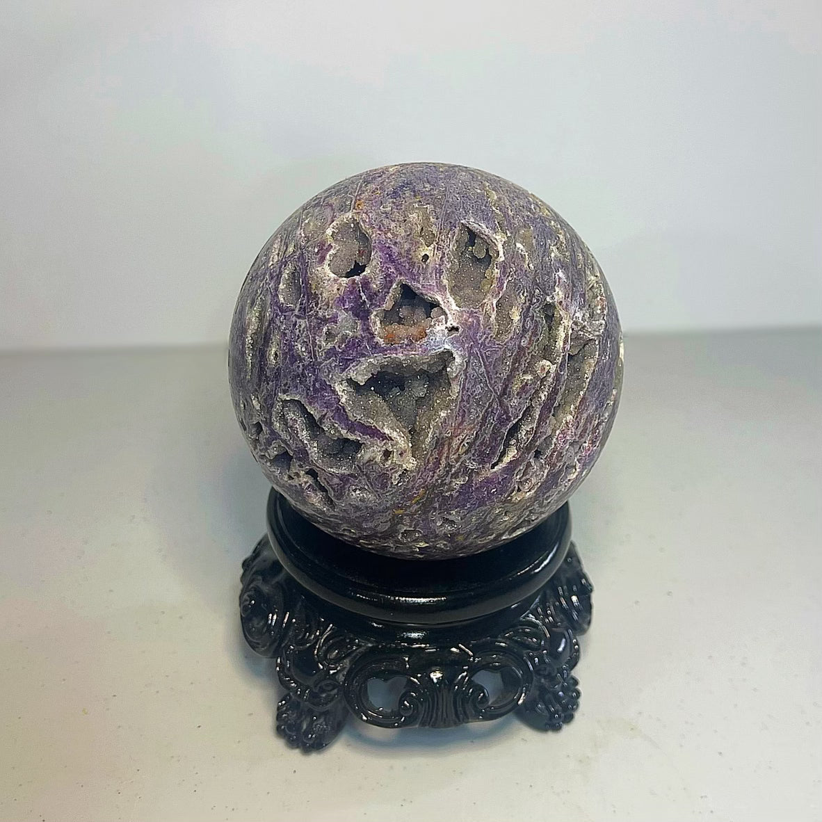 Purple Sphalerite Sphere