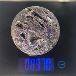 Purple Sphalerite Sphere